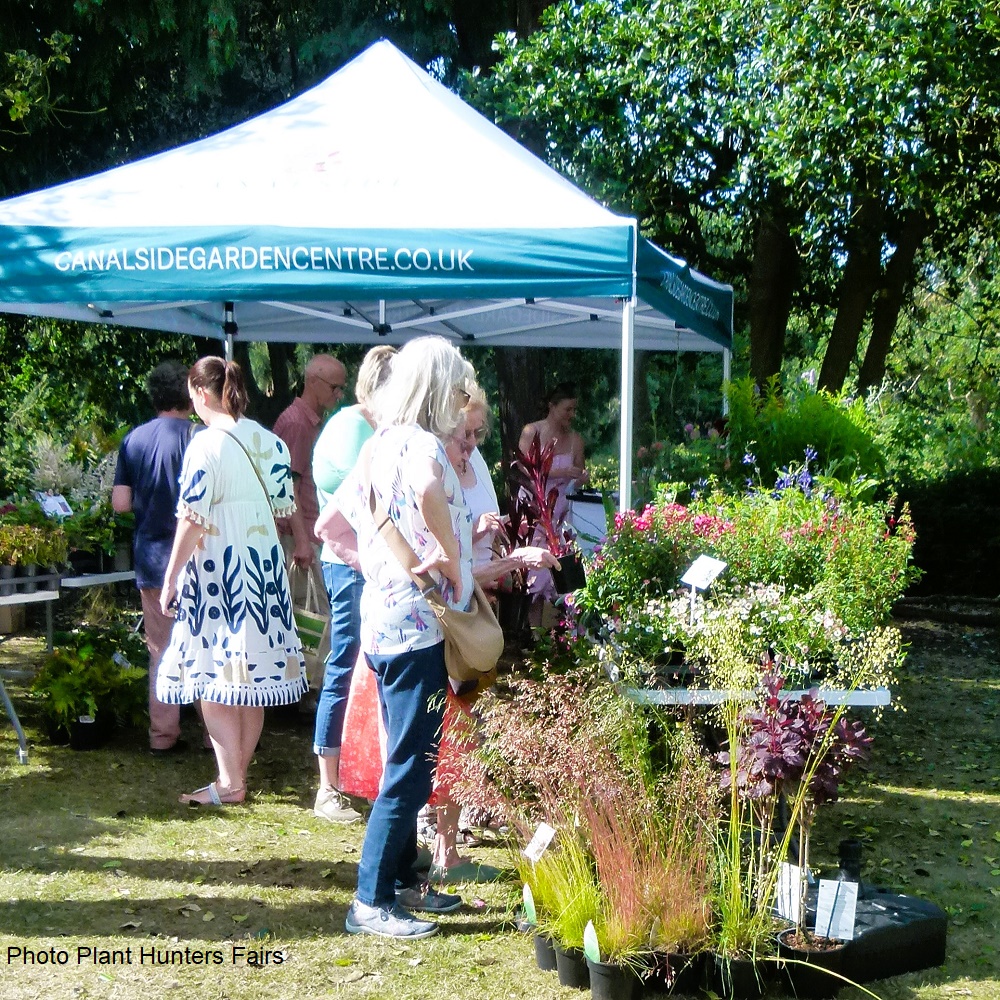 display of plants by Canalside Garden Centre